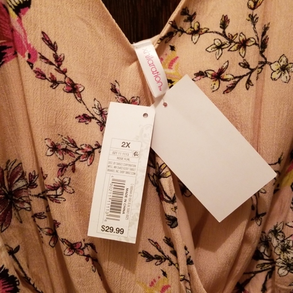 (NWT) Floral Pink Off-Shoulder Sundress - Picture 3 of 4